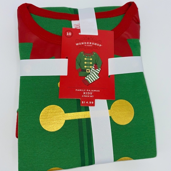 NEW Kids Holiday Elf Pajama Set 2 pc set Christmas - Picture 6 of 11